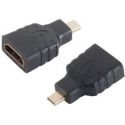 HDMI-A Female to HDMI-D mini male adapter