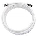 Extensão coaxial F macho - IEC macho Branco 5m Televes