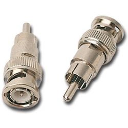 Conector BNC macho a RCA macho