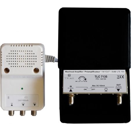 Triax TLC 7135 Kit LTE700 mast amplifier and 24VDC power supply