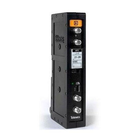 Amplificador monocanal UHF 470-862MHz (selectivo com sintonização automática) Televes