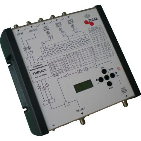Central Programable Triax TMB100S 6 entradas/1 salidas Triax 55 dB 10 filtros
