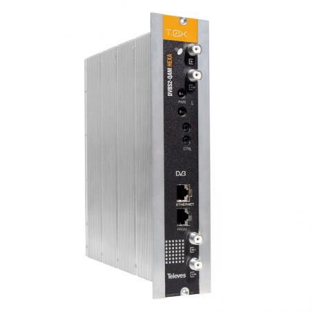 Transmodulateur Hexa DVBS/S2 - DVBC (QAM Annexe A) Televes