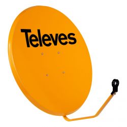 Pack 5 Prato Satélite Remoto 100cm dB40 Laranja Televes