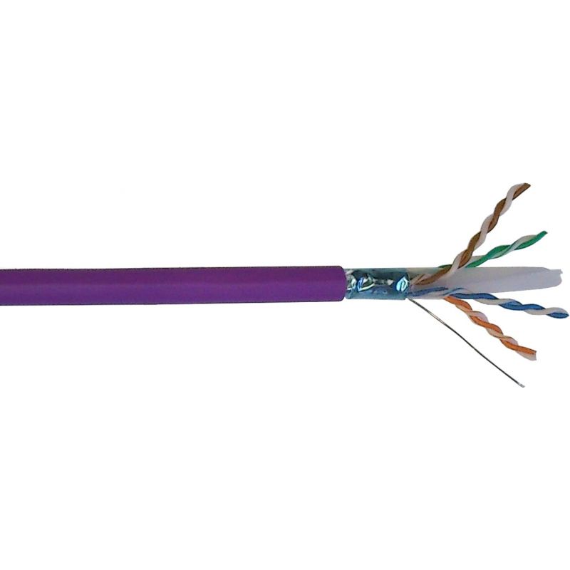 Data cable F/UTP Cat-6 Dca LSFH Violet 500m Televes