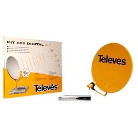 Kit Sat 800 Digital com Monobloco Televes