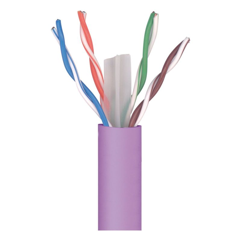 Cable de datos U/UTP CAT-6 Eca LSFH Violeta 305m Televes
