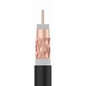 Cardboard coil 100m coaxial cable T100plus Fca/A 16VRtC Black Televes