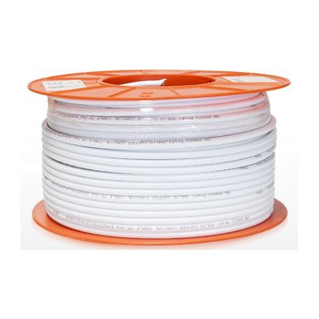 Bobina de 100m cable coaxial malla y vivo de cobre RG6CU 