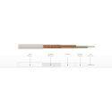 Câble coaxial à bobine de 100 m et bobine de cuivre sous tension RG6CU