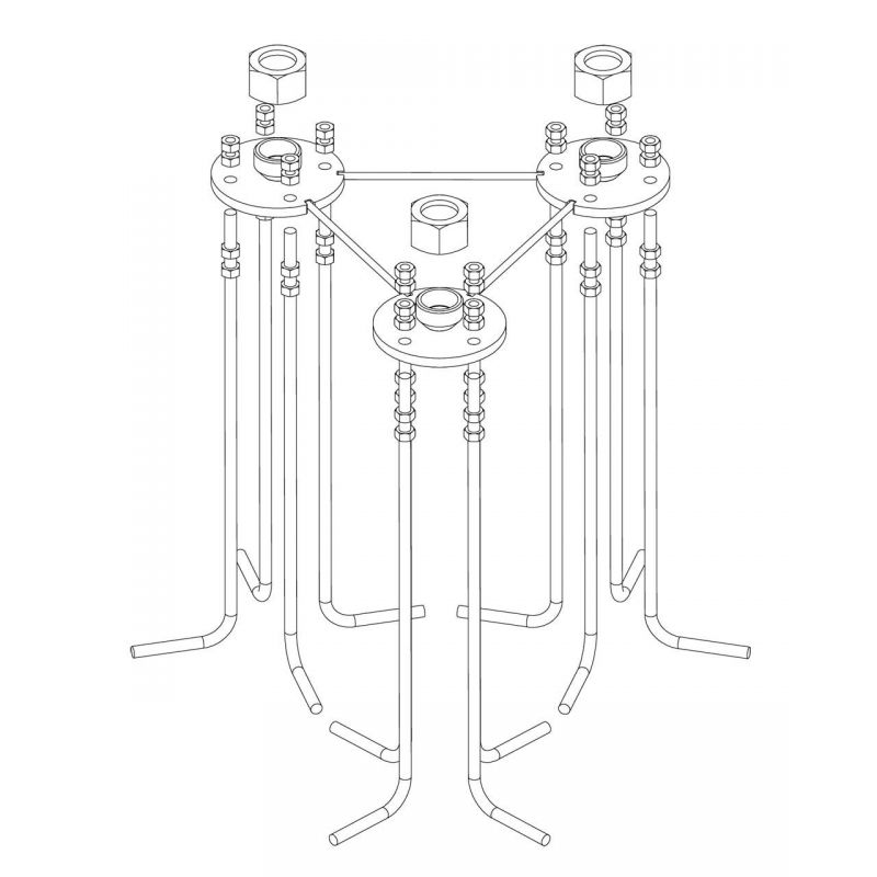 Base fixe pour pylône 550 RPR Televes