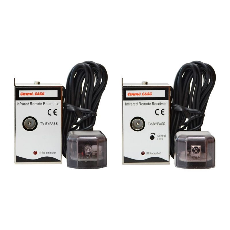Emmeesse Kit de extensão de cabo coaxial IV infravermelho (TX + RX)