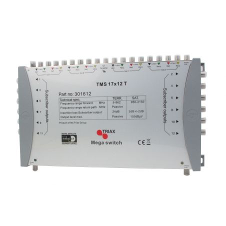 Triax - TMS 17x12T Multiswich 17E-12S