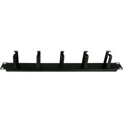 Panneau passecâbles pour Rack 19” 1U 5 lacunes Noir Televes