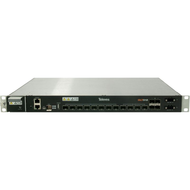 Módulo OLT512 8x PON + 4x Gb Ethernet + 4x 10Gb/Gb Ethernet Televes