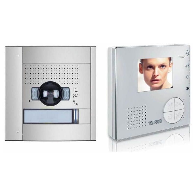 Tegui Video kit V1 (1 caixa) 2 fios, SFERA NEW placa e monitor CLASSE 100 V12B