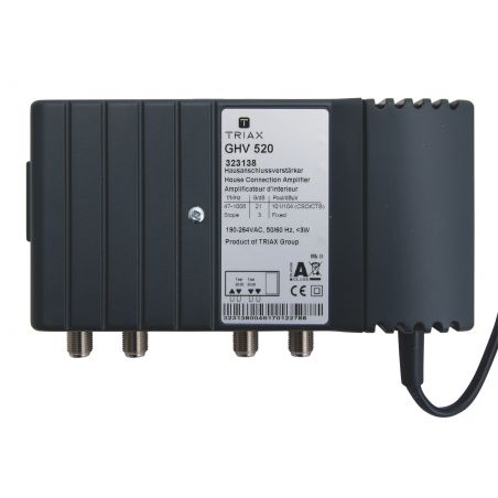 Amplificador Triax GHV 520 sem CR 20dB 47-1006MHz