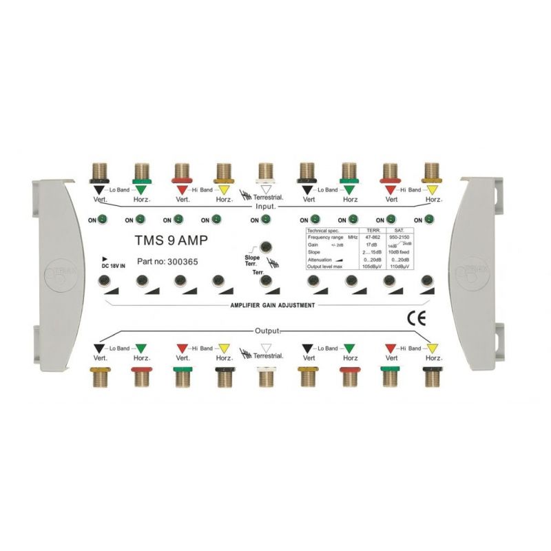 Triax TMS 9 Amplifier FI 9 entrées et 9 sorties