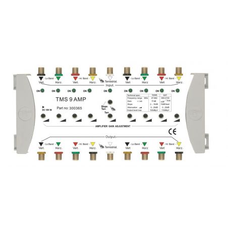 Triax TMS 9 Amplifier FI 9 entrées et 9 sorties