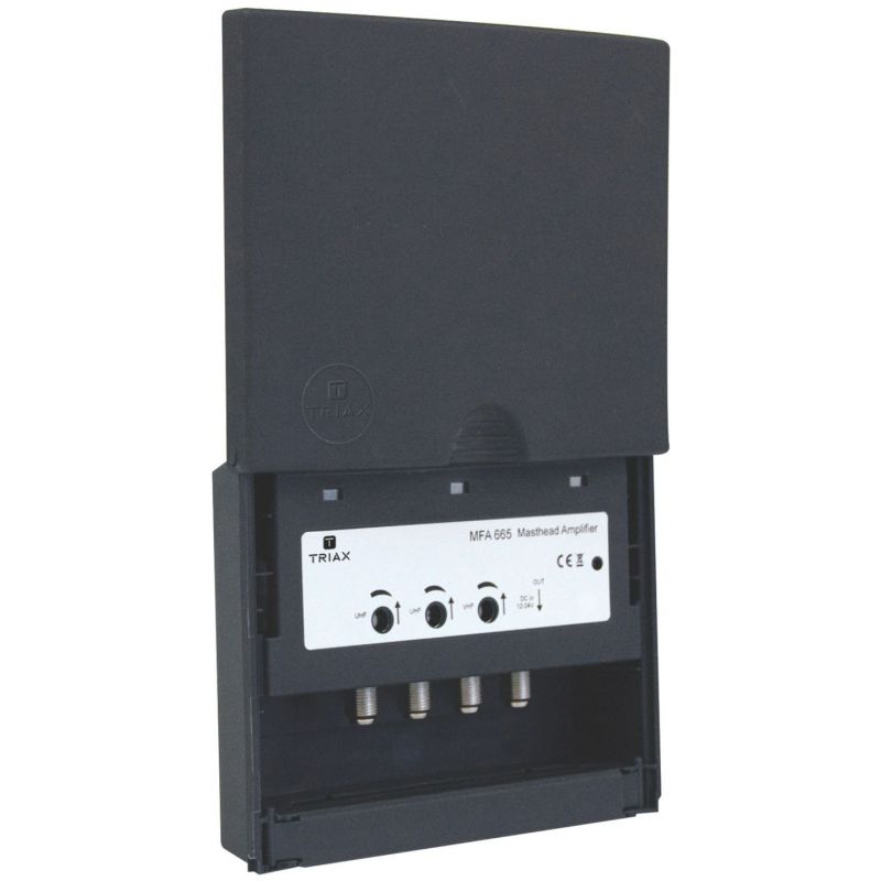 Amplificador de mástil MFA 665 3 entradas LTE UHF/UHF/VHF Triax