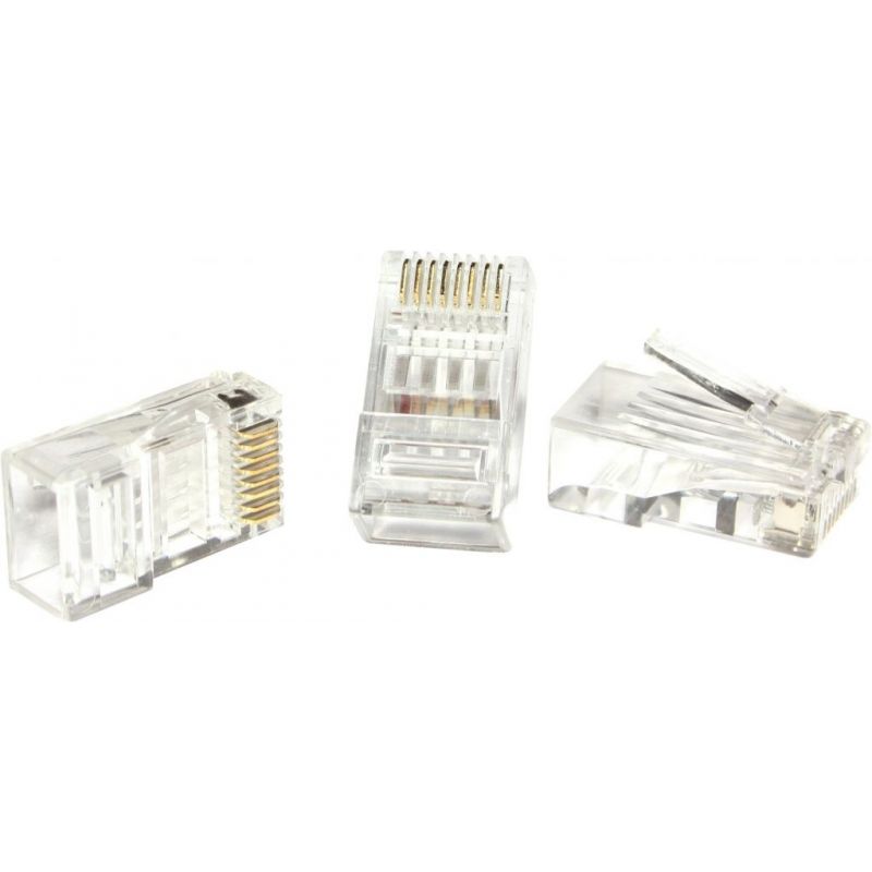 Conector CAT 6 8P8C sin carcasa 100 uds Triax