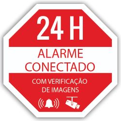 AC-PEGATINA-PT - Plastic sticker, Alarm connected silk screen print,…