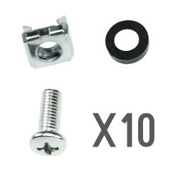 CN-M6 - Tornillería, Apto para racks, Métrica M6, 10…