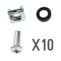 CN-M6 - Screws, Rack mountable, Metric M6, 10 units, Nut,…