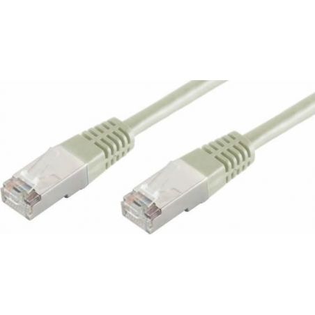 Network cable RJ45 0.5m Cat 6 S/FTP PIMF and LSZH 250MHz Gray