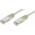 Cable de red RJ45 0.25m Cat 6 S/FTP PIMF y LSZH 250MHz Gris