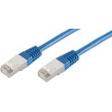 Cabo de Rede RJ45 0.25m Cat 6 S/FTP PIMF e LSZH 250MHz Azul