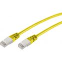 Câble de réseau RJ45 20m Cat 6 S/FTP PIMF et LSZH 250MHz Jaune