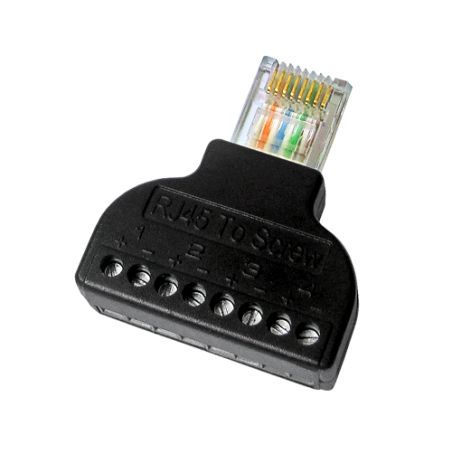 CON300-BLOCK - Adaptador de RJ45 a terminal, Conector RJ45 macho, 8…