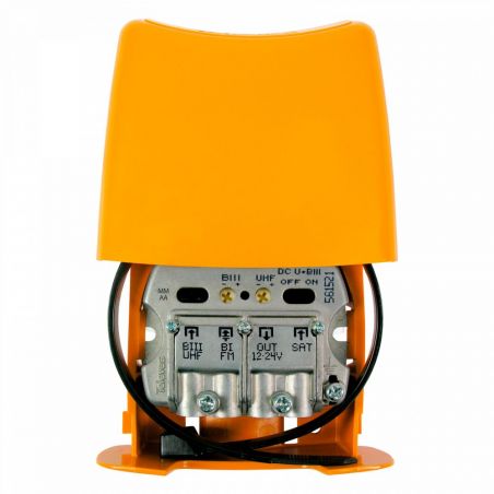 Amplificador Mástil NanoKom 3e/1s EasyF BIII/UHF[dc]/FMmix/FImix[dc] 12...24V LTE700 Televes