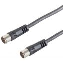 Câble coaxial 2.5m F Quick - Et Quick, Pin Central, 100dB, Noir