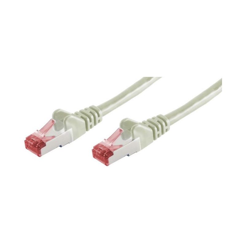 Cable de red RJ45 20m Cat 6 S/FTP PIMF y LSZH 250MHz Gris
