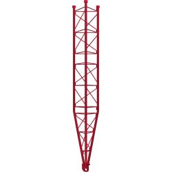 Inclinação da seção inferior Torre Reforçada 450 XL Galvanizada a quente 3m Vermelho Televes