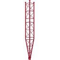 Inclinação da seção inferior Torre Reforçada 450 XL Galvanizada a quente 3m Vermelho Televes