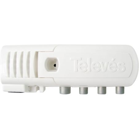 Amplificador de Vivienda 1e/(2s+TV) CEI 47...694MHz G 20dB DC Televes