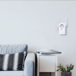 TP-Link TL-WA860RE Répéteur WiFi / Point d'accès WiFi 4 (N 300 Mbps) avec prise gigogne