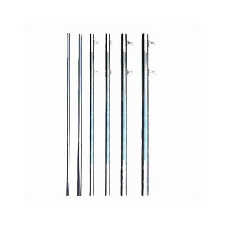 Tubo para mástil telescópico de 50 Ø de 3m x1,5 mm con tuercas