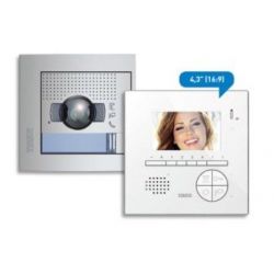 Tegui Video kit V1 (1 caixa) 2 fios, SFERA NEW placa e monitor color CLASSE 100 V12E