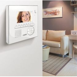 Tegui Kit video V1 (1 vivienda) 2 hilos, placa SFERA NEW y monitor color CLASSE 100 V12E