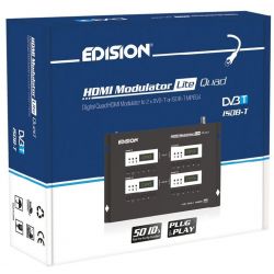 Modulador Edision HDMI Lite DVB-T Quad 4 canales