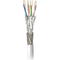 Cable de datos S/FTP CAT-7 Cca LSFH Ø 7.4mm Blanco 305m Televes