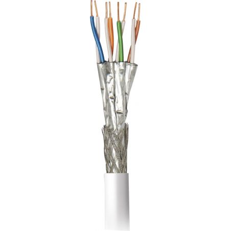 Cable de datos S/FTP CAT-7 Cca LSFH Ø 7.4mm Blanco 305m Televes