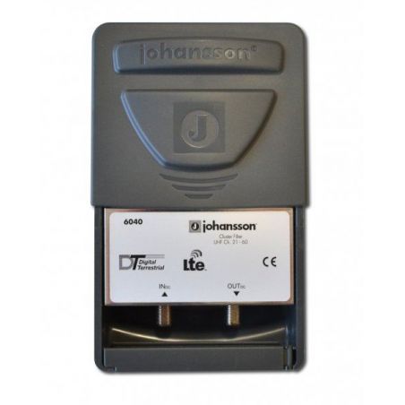 Filtro LTE2 TETRA ao ar livre, 470-694 MHz, 6040 C48 Johansson