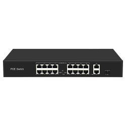 SW1916POE-F-300 - Switch PoE, 16 puertos PoE + 2 Gigabit + 1 SFP,…