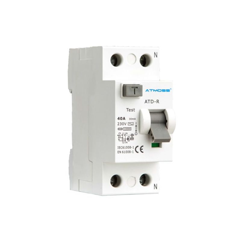 Différentiel 2P 10KA TYPE AC 25A 30mA Atmoss