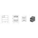 Derivator 1 input / 3 outputs Black